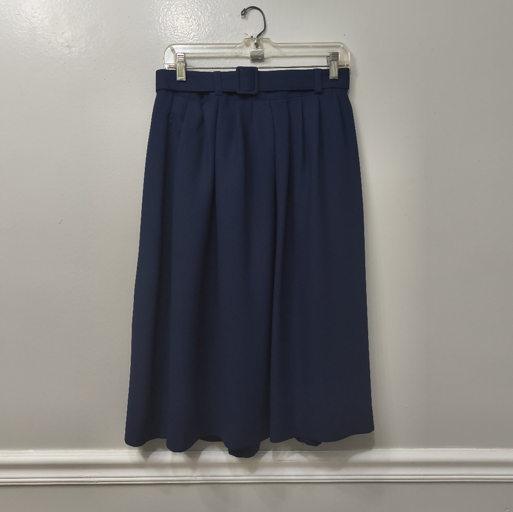 Counterpart Petites A-Line Navy Skirt Plus 14 Women's Casual Minimalist Workwear
